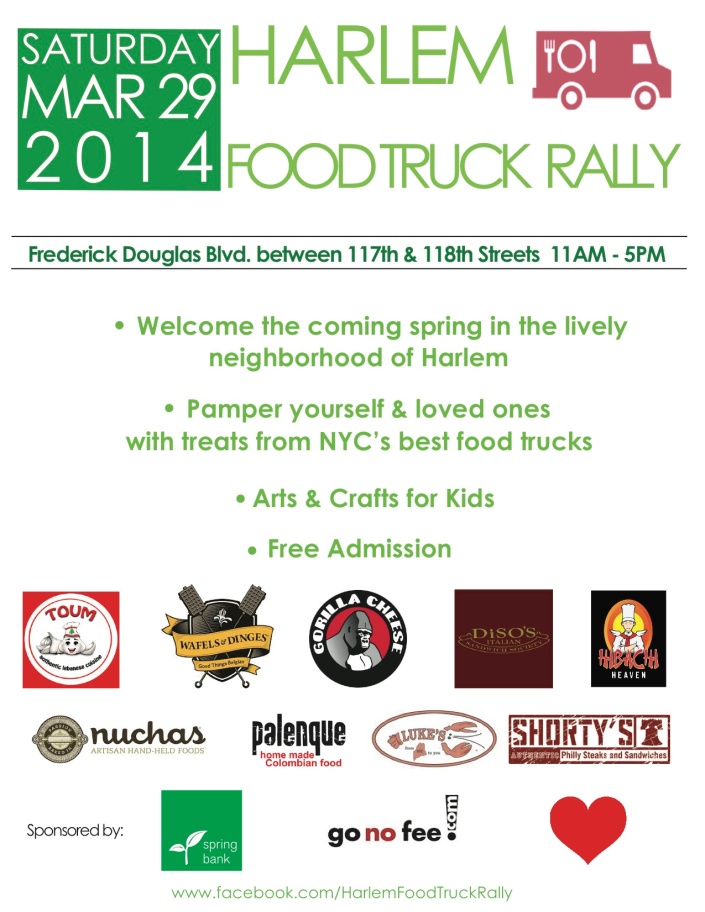 Harlem Food Truck Rally [March 29th 11AM-5PM]